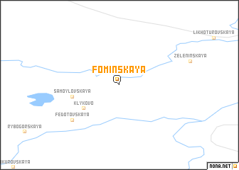 map of Fominskaya