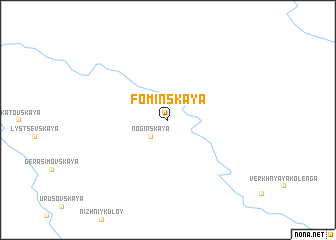 map of Fominskaya