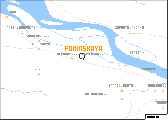 map of Fominskaya