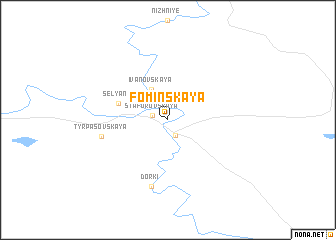 map of Fominskaya