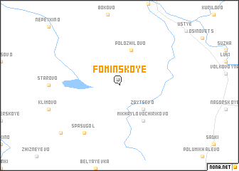 map of Fominskoye