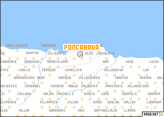 map of Foncabada