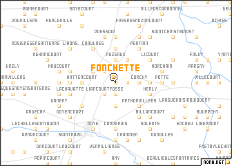 map of Fonchette