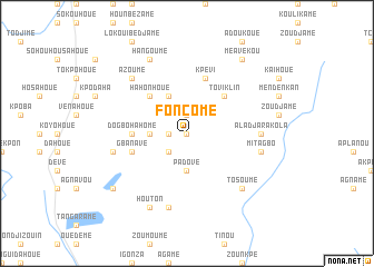 map of Foncomé