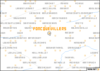 map of Foncquevillers