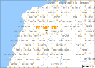 map of Fond Boucan