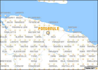 map of Fond Brûlé