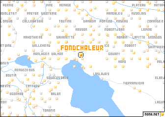 map of Fond Chaleur