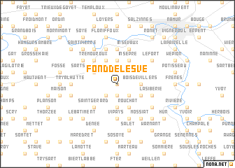 map of Fond de Lesve