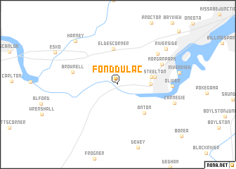 map of Fond du Lac