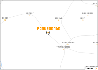 map of Fondé Ganda