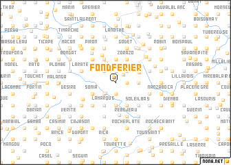 map of Fond Ferier