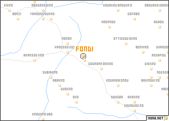 map of Fondi