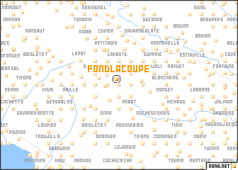 map of Fond la Coupe