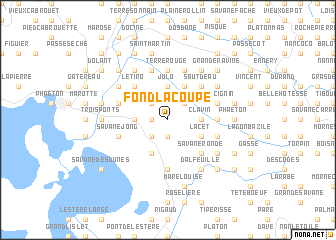 map of Fond La Coupe