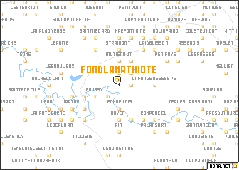 map of Fond la Mathiote