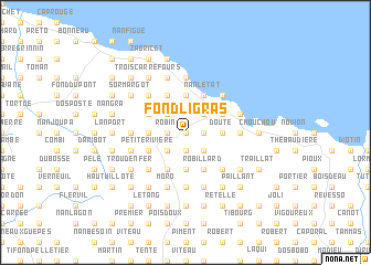 map of Fond Li Gras