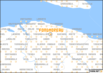 map of Fond Moreau