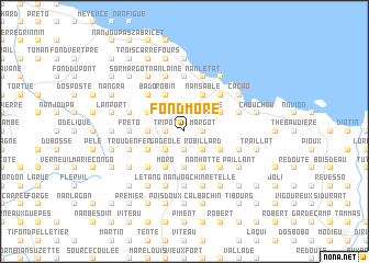 map of Fond Moré