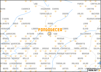 map of Fondo de Cea