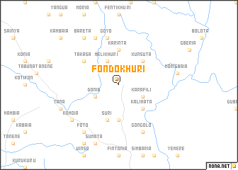 map of Fondokhuri