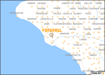 map of Fond Paul