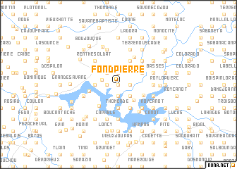 map of Fond Pierre