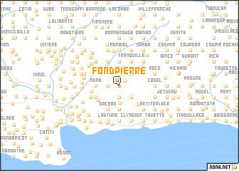 map of Fond Pierre