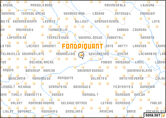 map of Fond Piquant