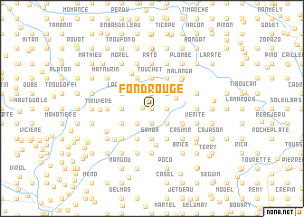 map of Fond Rouge