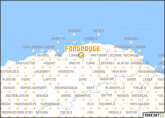 map of Fond Rouge