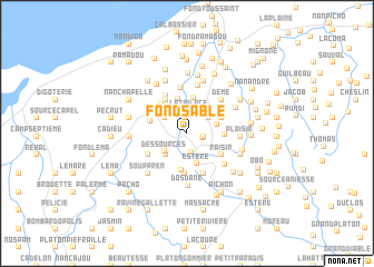 map of Fond Sable