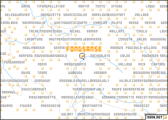 map of Fond Sanse