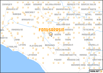 map of Fond Sarasin