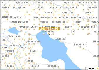 map of Fonds Cede