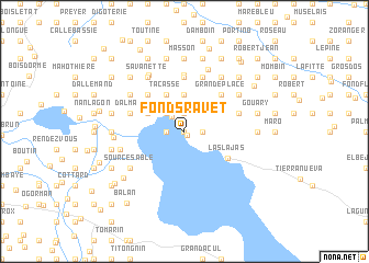 map of Fonds Ravet
