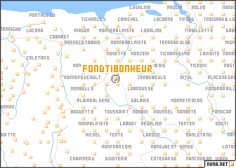 map of Fond Ti Bonheur