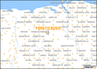 map of Fond Ti Cousin