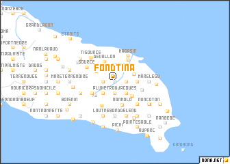 map of Fond Tina