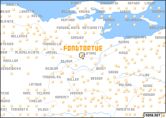 map of Fond Tortue