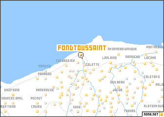 map of Fond Toussaint