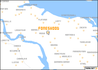 map of Foneswood