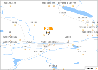 map of Föne