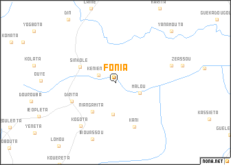 map of Fonia