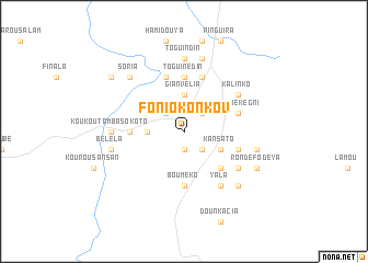 map of Fonio Konkov