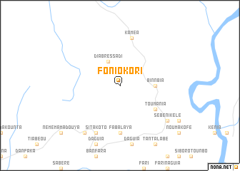 map of Foniokori