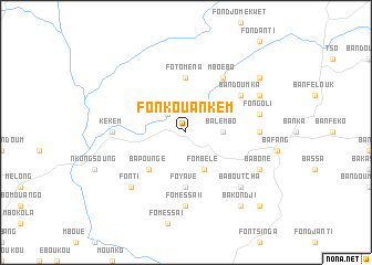 map of Fonkouankem