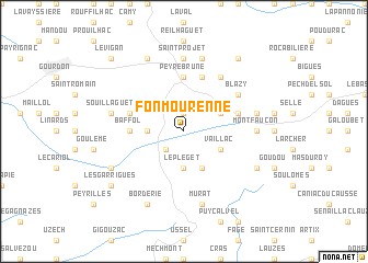 map of Fonmourenne