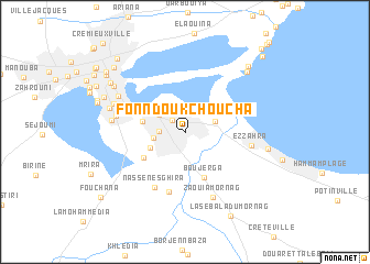 map of Fonndouk Choucha