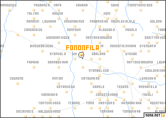 map of Fononfila